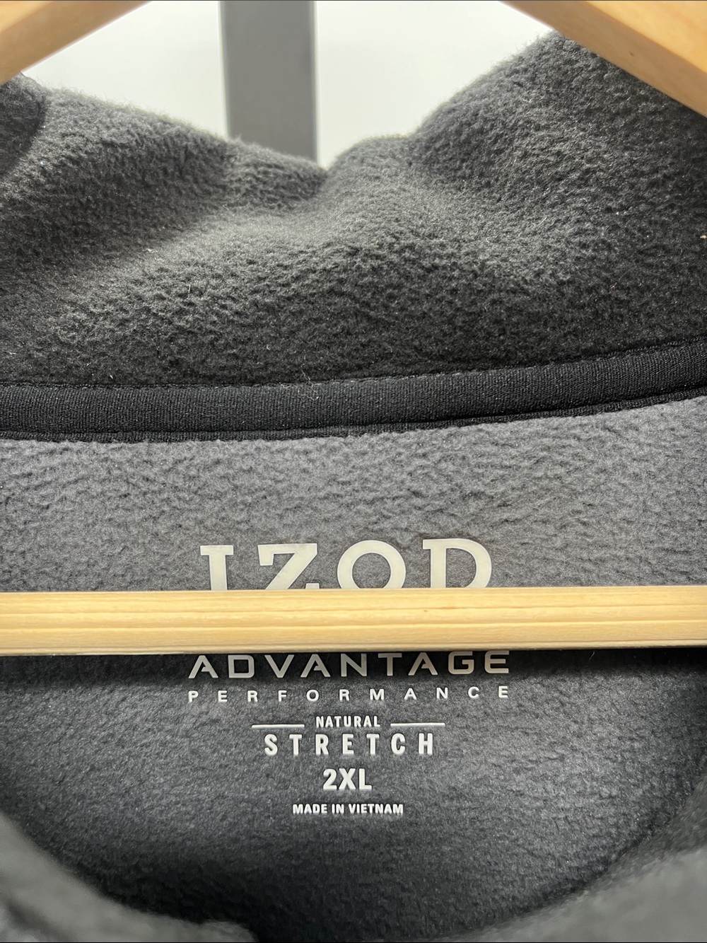 Izod Black Full-Zip Ribbed Jacket - Picture 4 of 4